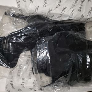 Thigh high leather boots